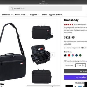 Black Crossbody Laptop Bag
